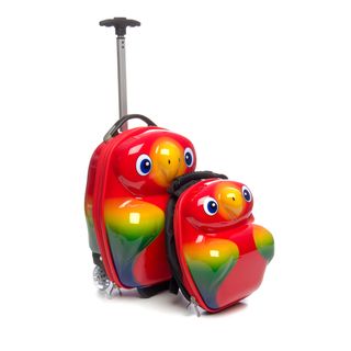 Trendykid Popo Parrot 2 Piece Kids Luggage Set
