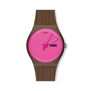 Swatch Womens Brown Plastic Wonder Drift Watch