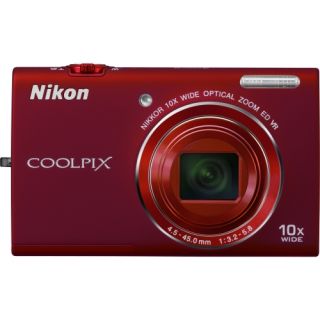 Nikon Coolpix S6200 16MP Red Digital Camera Today $119.99