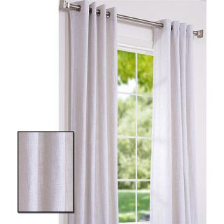 Ivory Cotton Linen 120 inch Grommet Curtain Panel