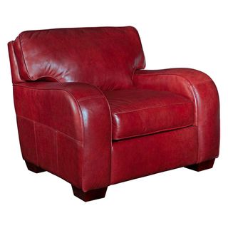 Broyhill Melanie Red Leather Chair