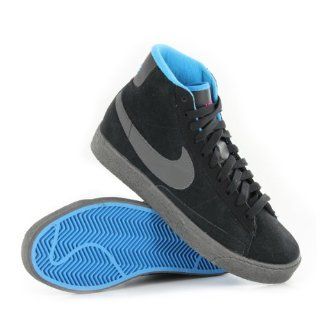  Nike Blazer Mid Black Grey Youths Trainers Size 4 US Shoes