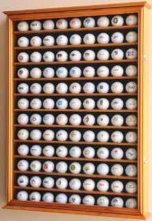 108 Golf Ball Display Case Cabinet Wall Rack Holder w/ UV
