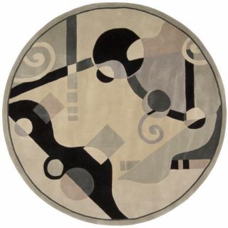 Hand knotted Grey Coverdale Rug (59 Round)