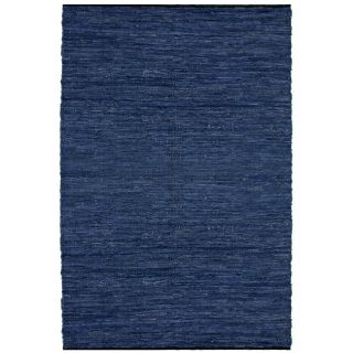 Hand woven Blue Leather Rug (4 x 6) Today $50.00 4.6 (7 reviews