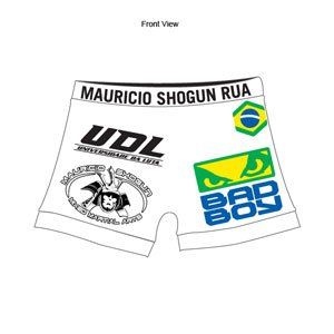 BAD BOY SHOGUN RUA UFC 113 VALE TUDO SHORT SIZE XX LRG