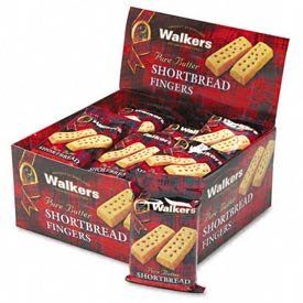 Walkers Shortbread Fingers Cookies, 2 Cookies/Pack, 24 Packs/Box