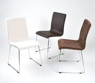 Viva Modern 114 3   Dining Chair   Bergamo   White