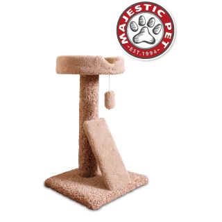 Majestic Pet 30 inch Carpeted Ramp Claw Bed Cat Tree Today $55.99