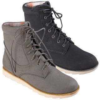 Hailey Jeans Co. Womens Susie Round Toe Lace up Boots