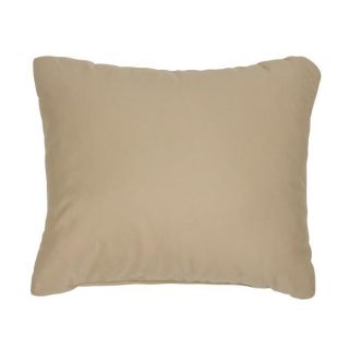 Canvas Antique Beige Knife edge Outdoor Pillows with Sunbrella Fabric