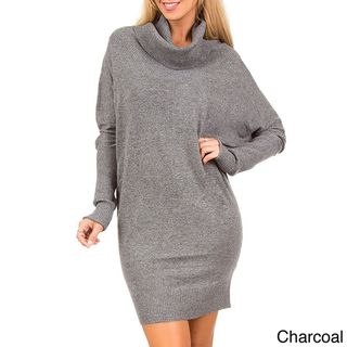 Stanzino Womens Cowl Neck Wide Sleeve Sweater Dress