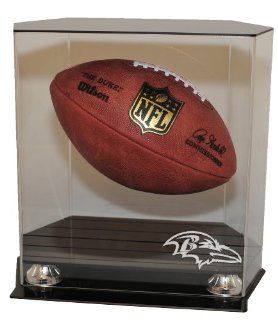 Baltimore Ravens Floating Football Display Case   Acrylic