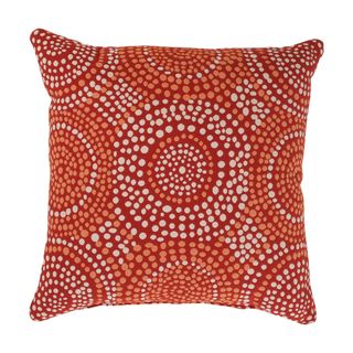 Pillow Perfect Mosaic Red Square Throw Pillow