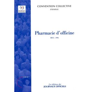 Pharmacie dofficine ; brochure 3052, idcc1996  Achat / Vente