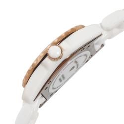 Swiss Legend Womens Karamica White Ceramic White Diamond Watch