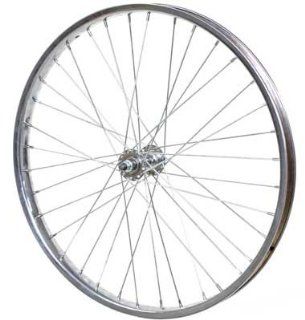 Wheel 24 x 2.125 36H, Steel, Bolt On, Silver