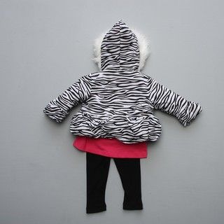 Baby Togs Infant Girls 3 Piece Coat Set