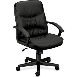basyx by HON VL640 Series Leather Mid Back Managerial Chair