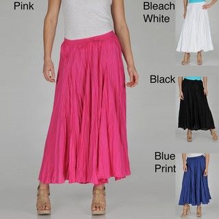 Grace Element Womens Cotton Crinkle Skirt