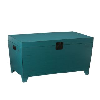 angeloHOME Turquoise Pyramid Trunk Coffee Table