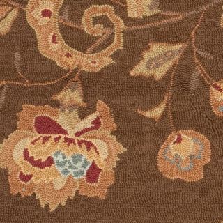 Handmade Paisley Brown Wool Rug (53 x 83)