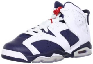 GS) Olympic Boys Basketball Shoes 384665 130 White 3.5 M US Shoes