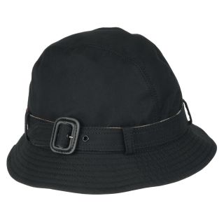 Burberry Cotton Black Belted Bucket Hat