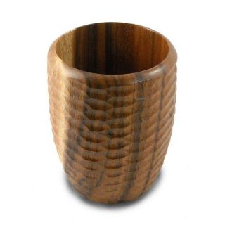 Acacia Wood Natural Utensil Vase (Thailand)