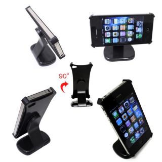 Deluxe Apple iPhone 4 Rotating Multi view Desk Stand