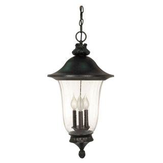 Parisian 3 Light Textured Black Hanging Lantern Today $119.99