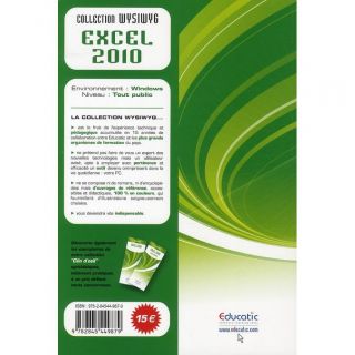 Excel 2010   Achat / Vente livre Collectif pas cher