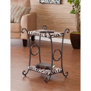 Castell Zebra Animal Print Accent/ Side Table Today $88.99 Sale $80