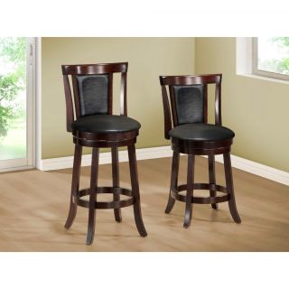 Black/Cappuccino Wood 43 inch Swivel Barstool 2 piece Today $289.99 4
