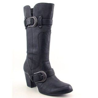 BORN Yolanda Boots Calf Shoes Black Womens