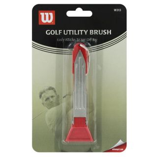 Wilson W313 Casula Red Plastic Golf Utility Brush (Five inches Long
