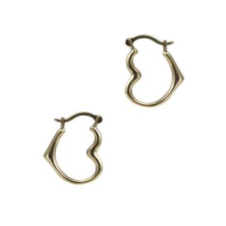 10k Yellow Gold Heart shaped Hoop Earrings Today $43.49 4.0 (1