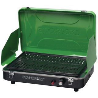 Stansport Green Propane Grill Stove with Piezo Ignition Compare $90