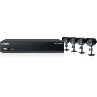 Samsung 4 Channel H.264 DVR with 4 Outdoor Ready IR Cameras Today $