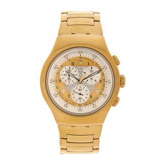 Swatch Mens YOG100G Golden Chest Watch