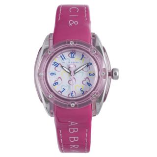 Baci Abbracci Womens Pink Patent Leather Watch