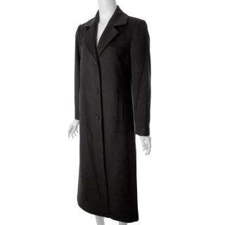 Jonathan Michael by Adi Womens Full length Black Wool Coat