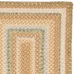 Hand woven Country Living Reversible Tan Braided Rug (23 x 12