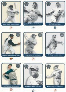 2001 Fleer Greats of the Game Baseball Complete Mint Hand Collated 137