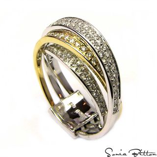 Sonia Bitton 14k Two tone 3/4ct TDW Diamond Ring (G H, SI1 SI2