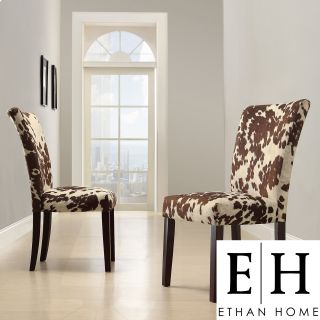 ETHAN HOME Portman Cow Hide Parson Side Chairs (Set of 2) Today $189
