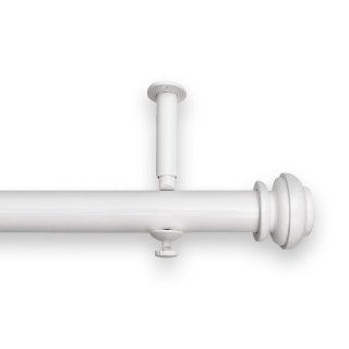 Curtain Rod Set, 144 Inch to 240 Inch, White