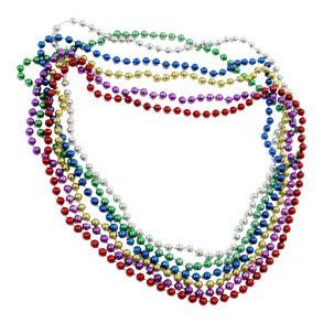 144 Mardi Gras Beads (7mm mardi gras necklaces) Toys