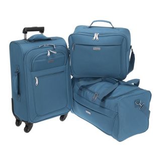 FREELINE Valise + sac cabine + sac de voyage Bleu   Achat / Vente SET