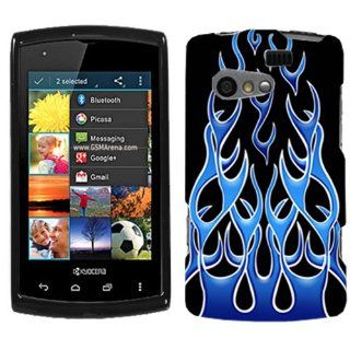 Kyocera Rise Blue Flames Hard Case Phone Cover Cell